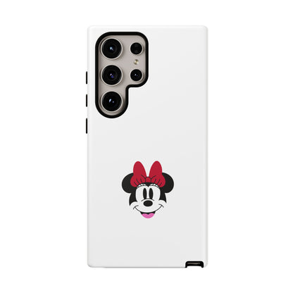 Minnie Mouse Tough Phone Case — Cute Red Bow Protective iPhone Cover