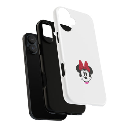 Minnie Mouse Tough Phone Case — Cute Red Bow Protective iPhone Cover