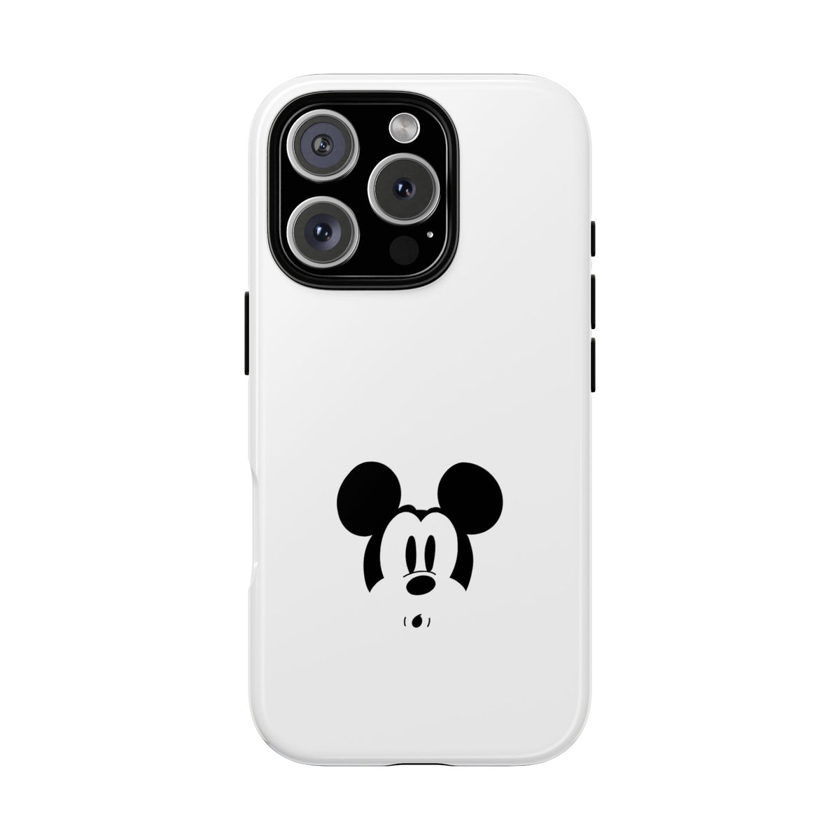 Mickey Face Phone Case - Minimal Cute Cartoon Protective Tough Case