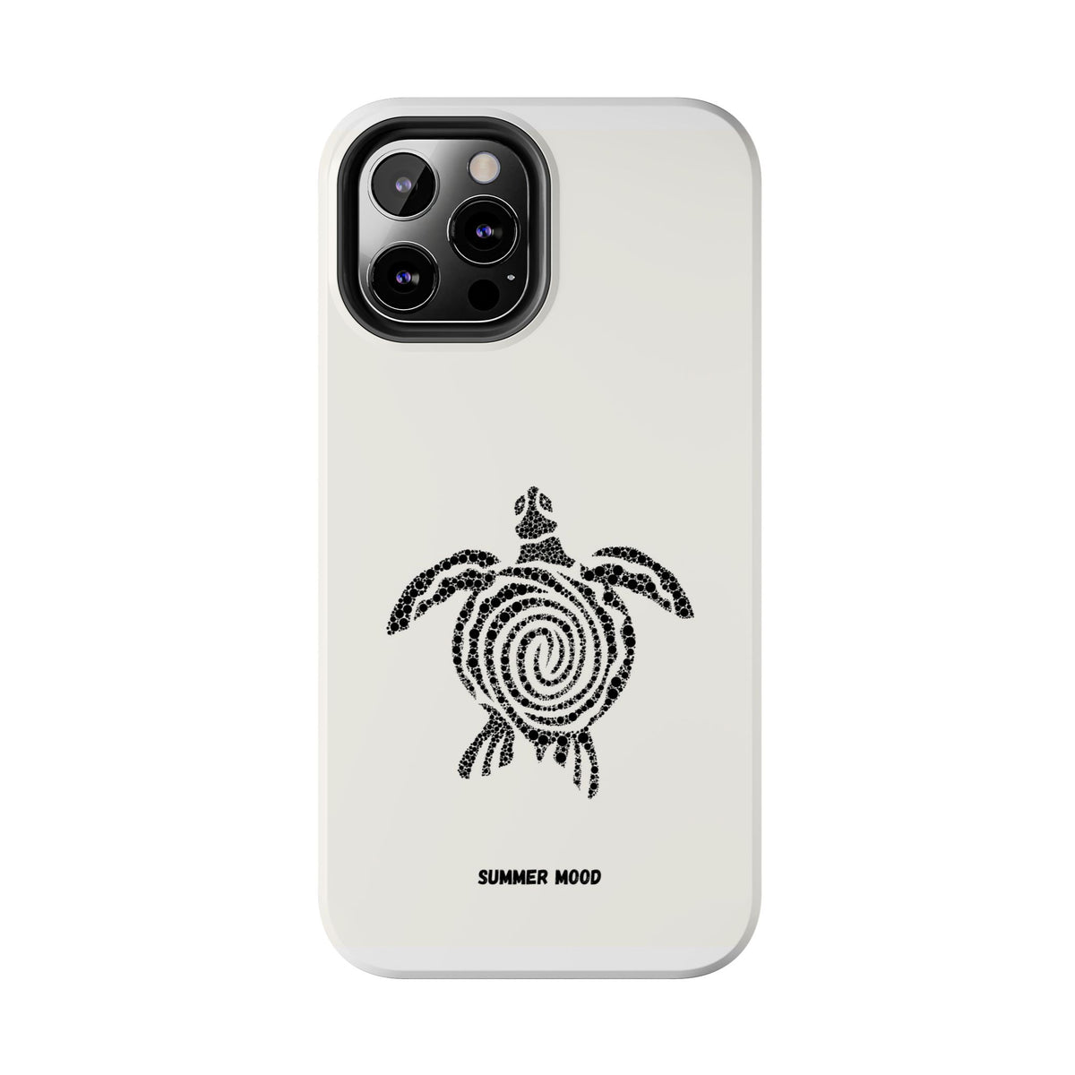 Turtle Spiral Tough Phone Case — "Summer Mood" Protective iPhone Cover