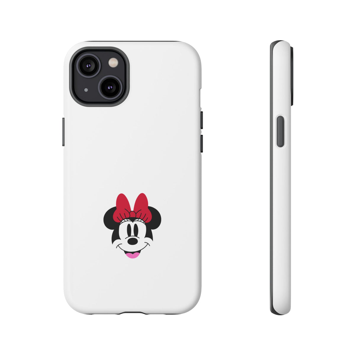 Minnie Mouse Tough Phone Case — Cute Red Bow Protective iPhone Cover