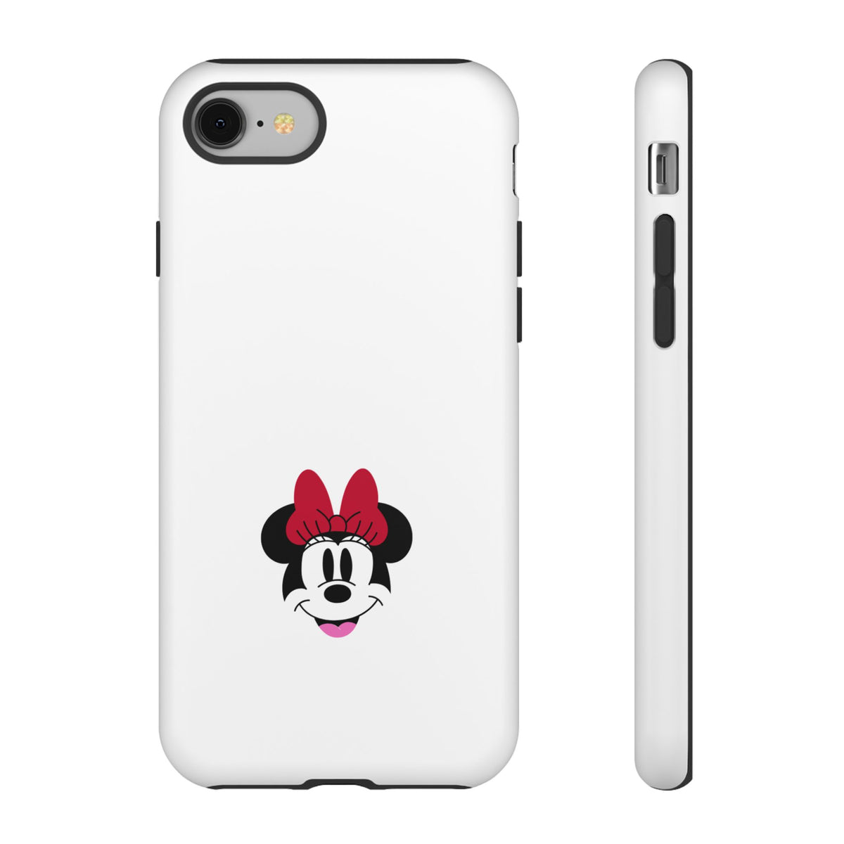 Minnie Mouse Tough Phone Case — Cute Red Bow Protective iPhone Cover