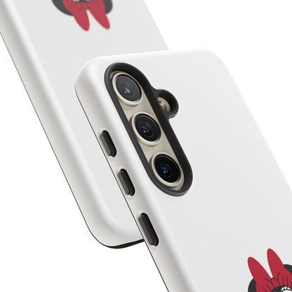 Minnie Mouse Tough Phone Case — Cute Red Bow Protective iPhone Cover
