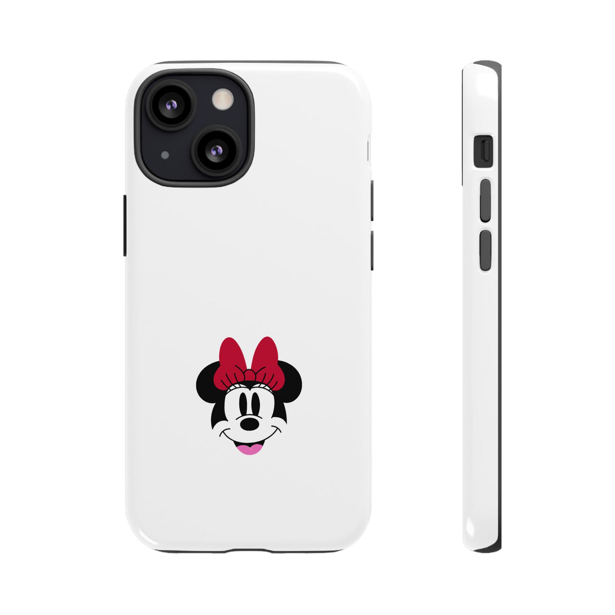 Minnie Mouse Tough Phone Case — Cute Red Bow Protective iPhone Cover