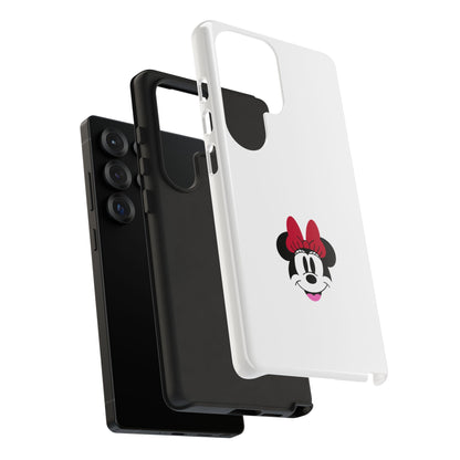 Minnie Mouse Tough Phone Case — Cute Red Bow Protective iPhone Cover