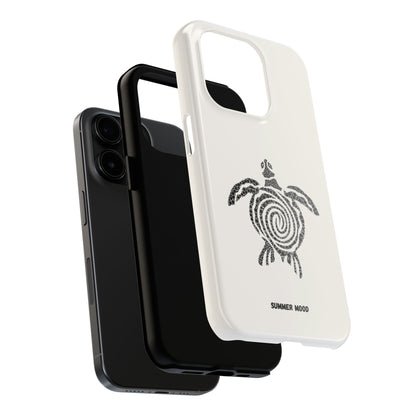 Turtle Spiral Tough Phone Case — "Summer Mood" Protective iPhone Cover
