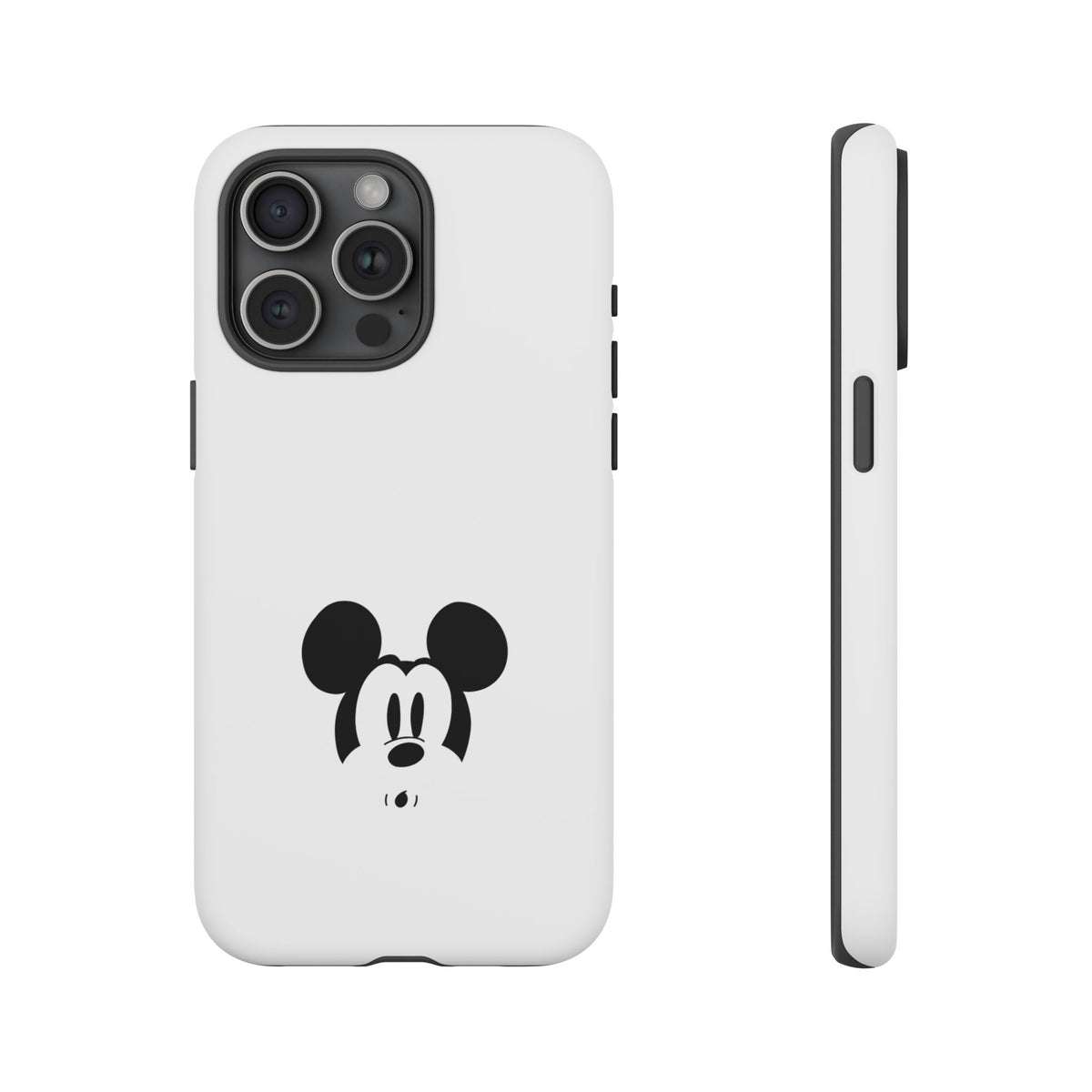 Mickey Face Phone Case - Minimal Cute Cartoon Protective Tough Case
