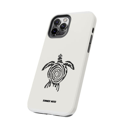 Turtle Spiral Tough Phone Case — "Summer Mood" Protective iPhone Cover