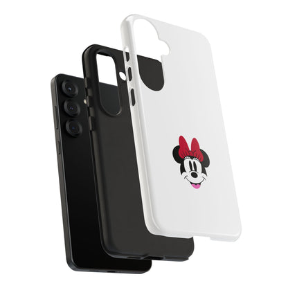 Minnie Mouse Tough Phone Case — Cute Red Bow Protective iPhone Cover
