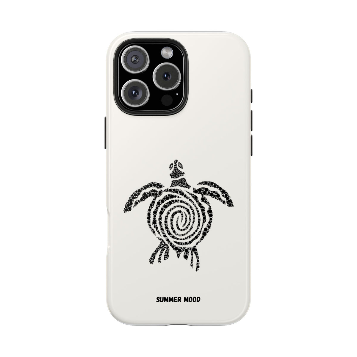 Turtle Spiral Tough Phone Case — "Summer Mood" Protective iPhone Cover