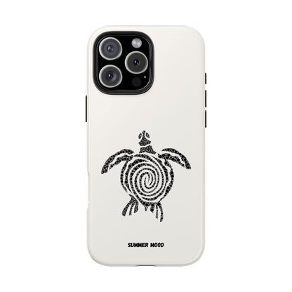 Turtle Spiral Tough Phone Case — "Summer Mood" Protective iPhone Cover