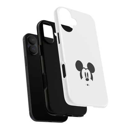 Mickey Face Phone Case - Minimal Cute Cartoon Protective Tough Case