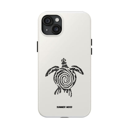 Turtle Spiral Tough Phone Case — "Summer Mood" Protective iPhone Cover