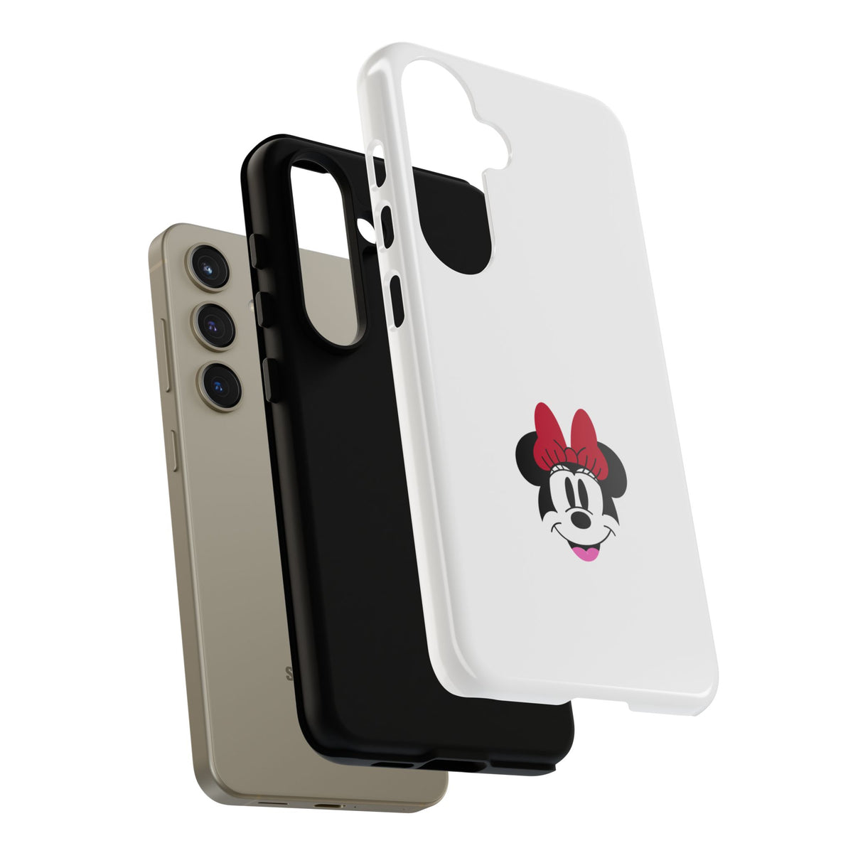 Minnie Mouse Tough Phone Case — Cute Red Bow Protective iPhone Cover