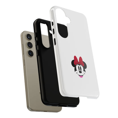 Minnie Mouse Tough Phone Case — Cute Red Bow Protective iPhone Cover