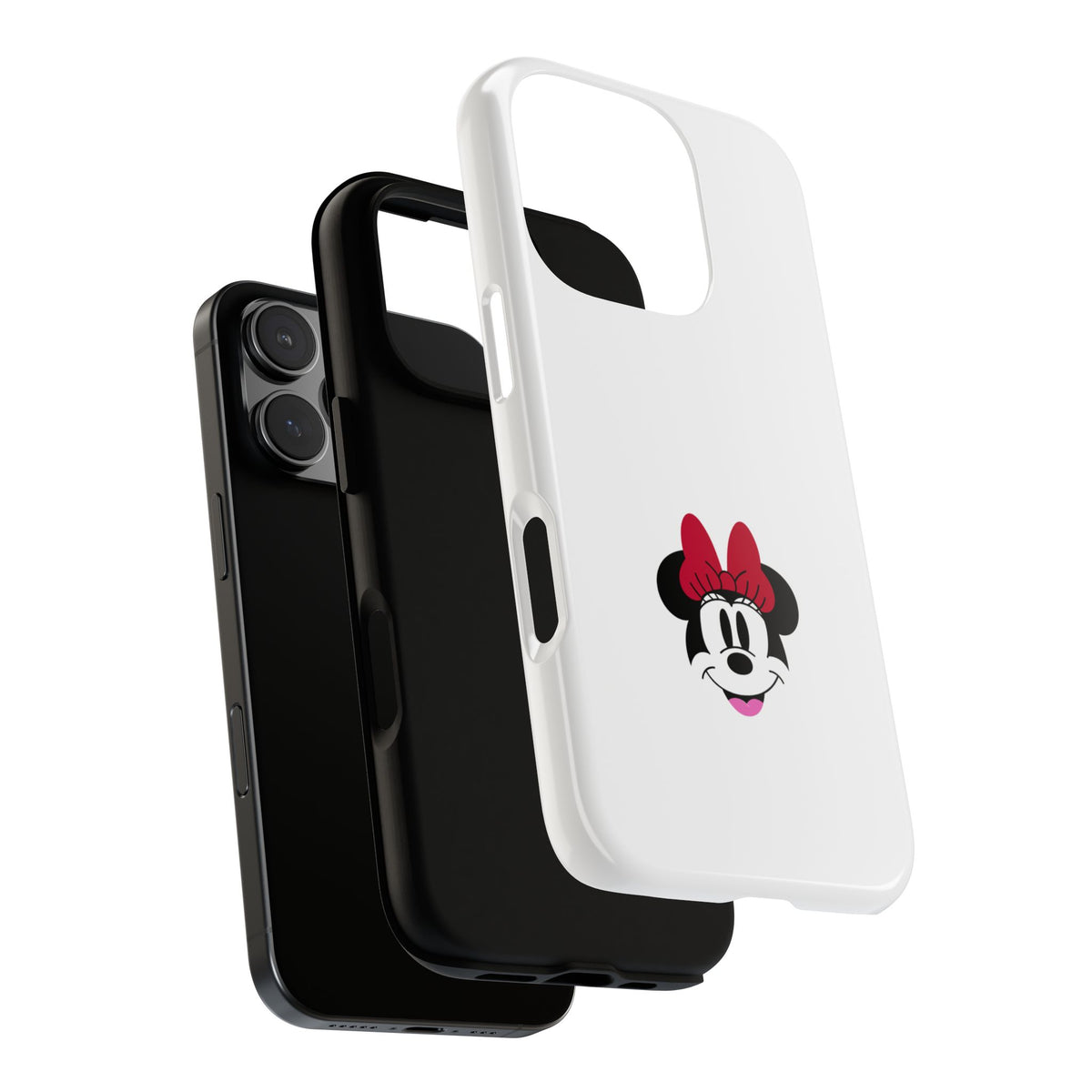 Minnie Mouse Tough Phone Case — Cute Red Bow Protective iPhone Cover