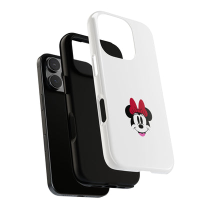 Minnie Mouse Tough Phone Case — Cute Red Bow Protective iPhone Cover