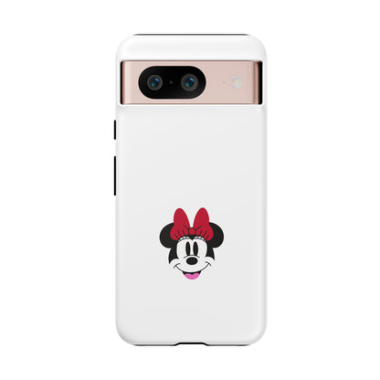 Minnie Mouse Tough Phone Case — Cute Red Bow Protective iPhone Cover