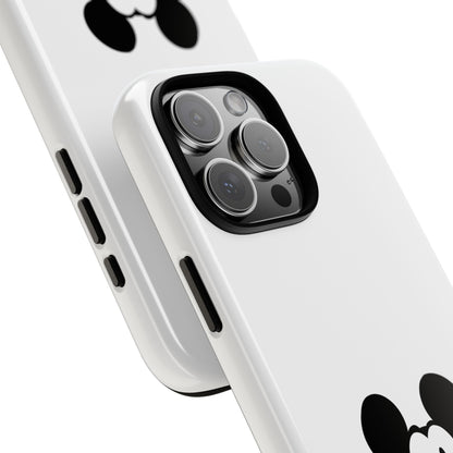 Mickey Face Phone Case - Minimal Cute Cartoon Protective Tough Case