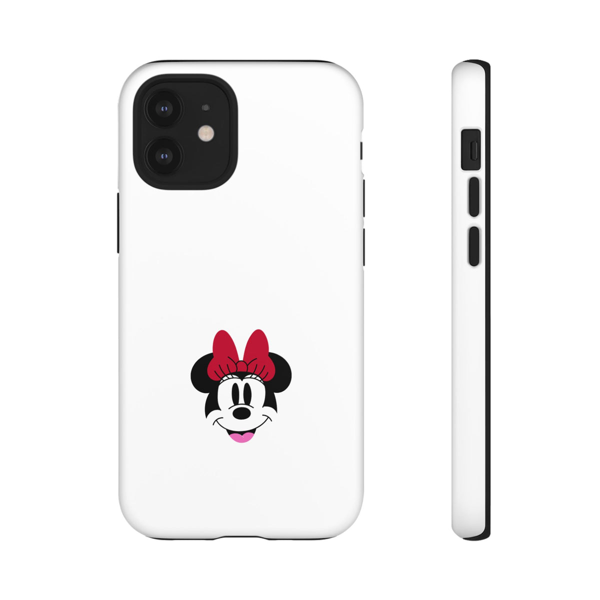 Minnie Mouse Tough Phone Case — Cute Red Bow Protective iPhone Cover