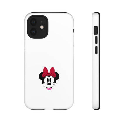 Minnie Mouse Tough Phone Case — Cute Red Bow Protective iPhone Cover