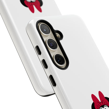 Minnie Mouse Tough Phone Case — Cute Red Bow Protective iPhone Cover