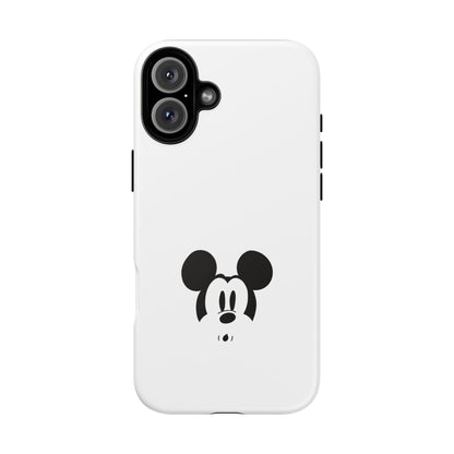 Mickey Face Phone Case - Minimal Cute Cartoon Protective Tough Case