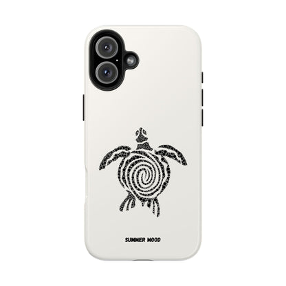 Turtle Spiral Tough Phone Case — "Summer Mood" Protective iPhone Cover