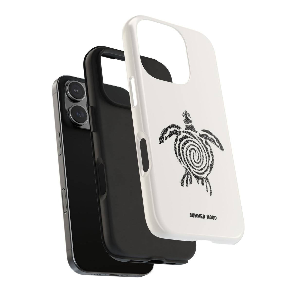 Turtle Spiral Tough Phone Case — "Summer Mood" Protective iPhone Cover