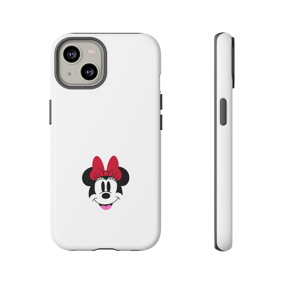 Minnie Mouse Tough Phone Case — Cute Red Bow Protective iPhone Cover
