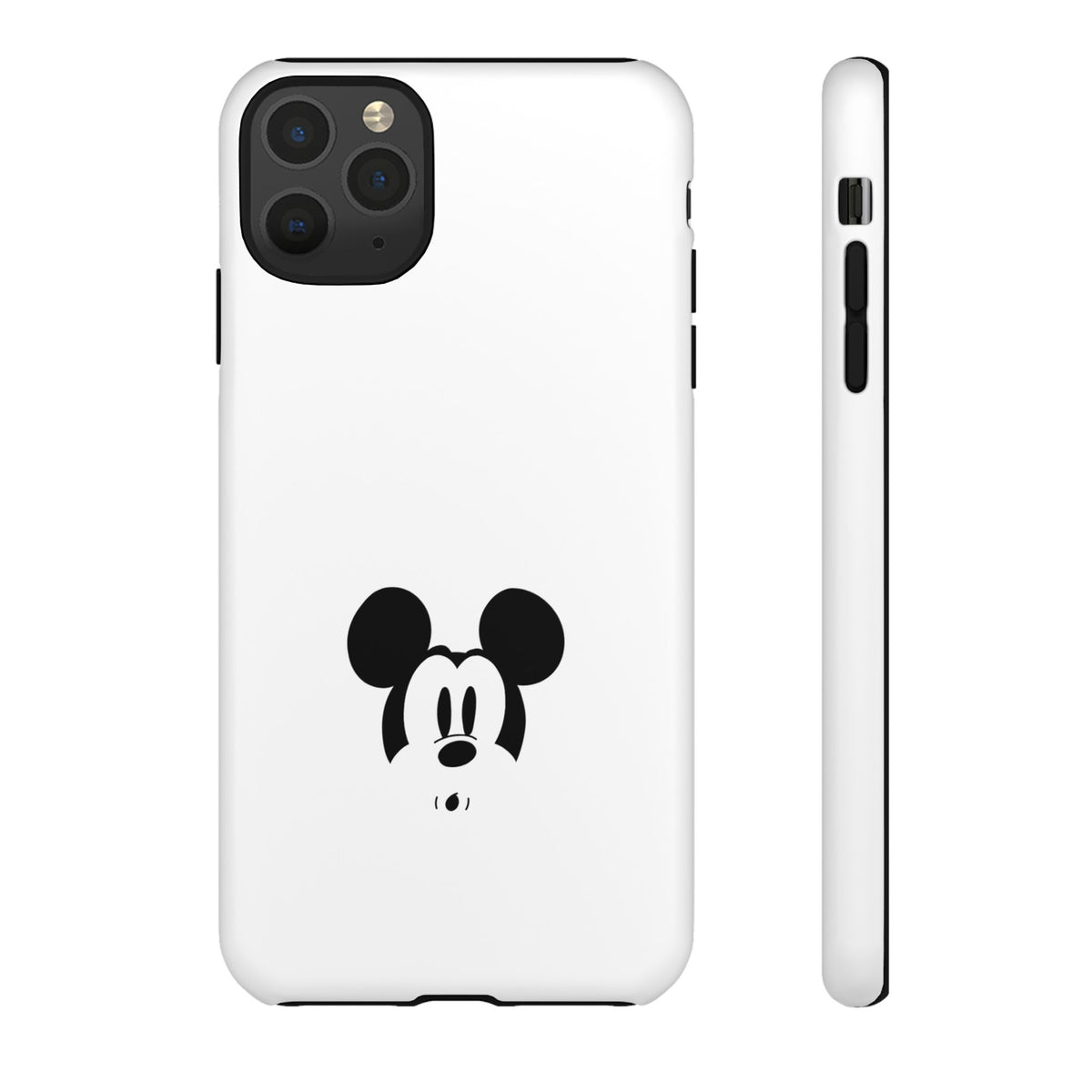 Mickey Face Phone Case - Minimal Cute Cartoon Protective Tough Case
