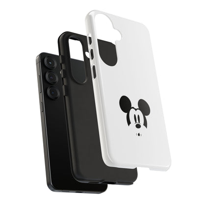 Mickey Face Phone Case - Minimal Cute Cartoon Protective Tough Case