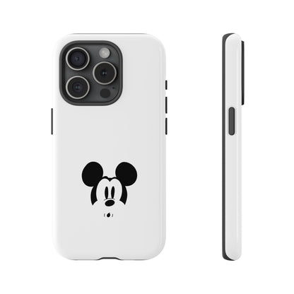 Mickey Face Phone Case - Minimal Cute Cartoon Protective Tough Case