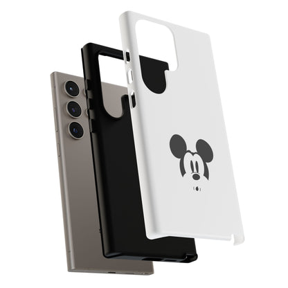 Mickey Face Phone Case - Minimal Cute Cartoon Protective Tough Case