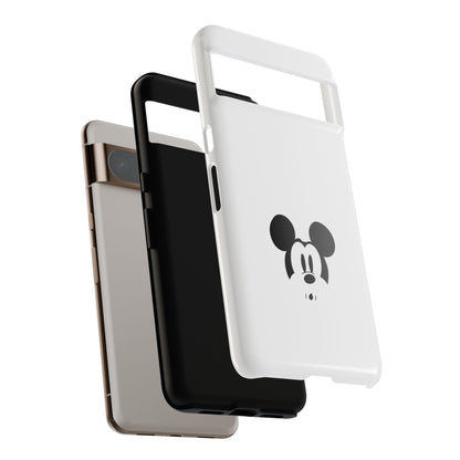 Mickey Face Phone Case - Minimal Cute Cartoon Protective Tough Case