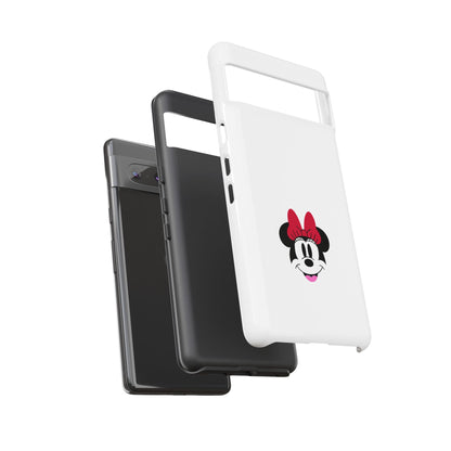 Minnie Mouse Tough Phone Case — Cute Red Bow Protective iPhone Cover