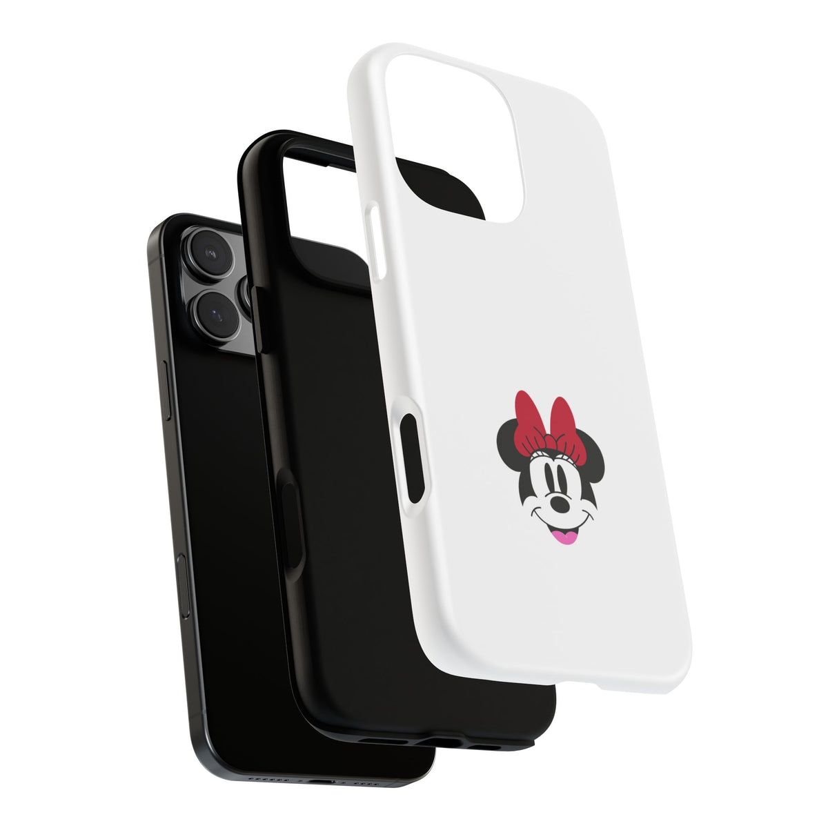 Minnie Mouse Tough Phone Case — Cute Red Bow Protective iPhone Cover