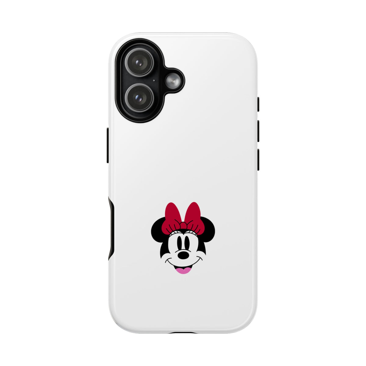 Minnie Mouse Tough Phone Case — Cute Red Bow Protective iPhone Cover