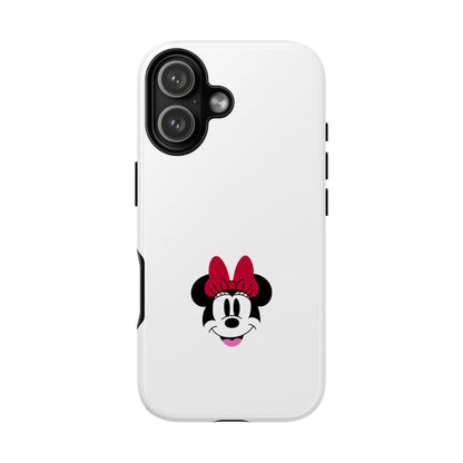Minnie Mouse Tough Phone Case — Cute Red Bow Protective iPhone Cover