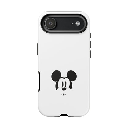 Mickey Face Phone Case - Minimal Cute Cartoon Protective Tough Case