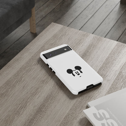 Mickey Face Phone Case - Minimal Cute Cartoon Protective Tough Case
