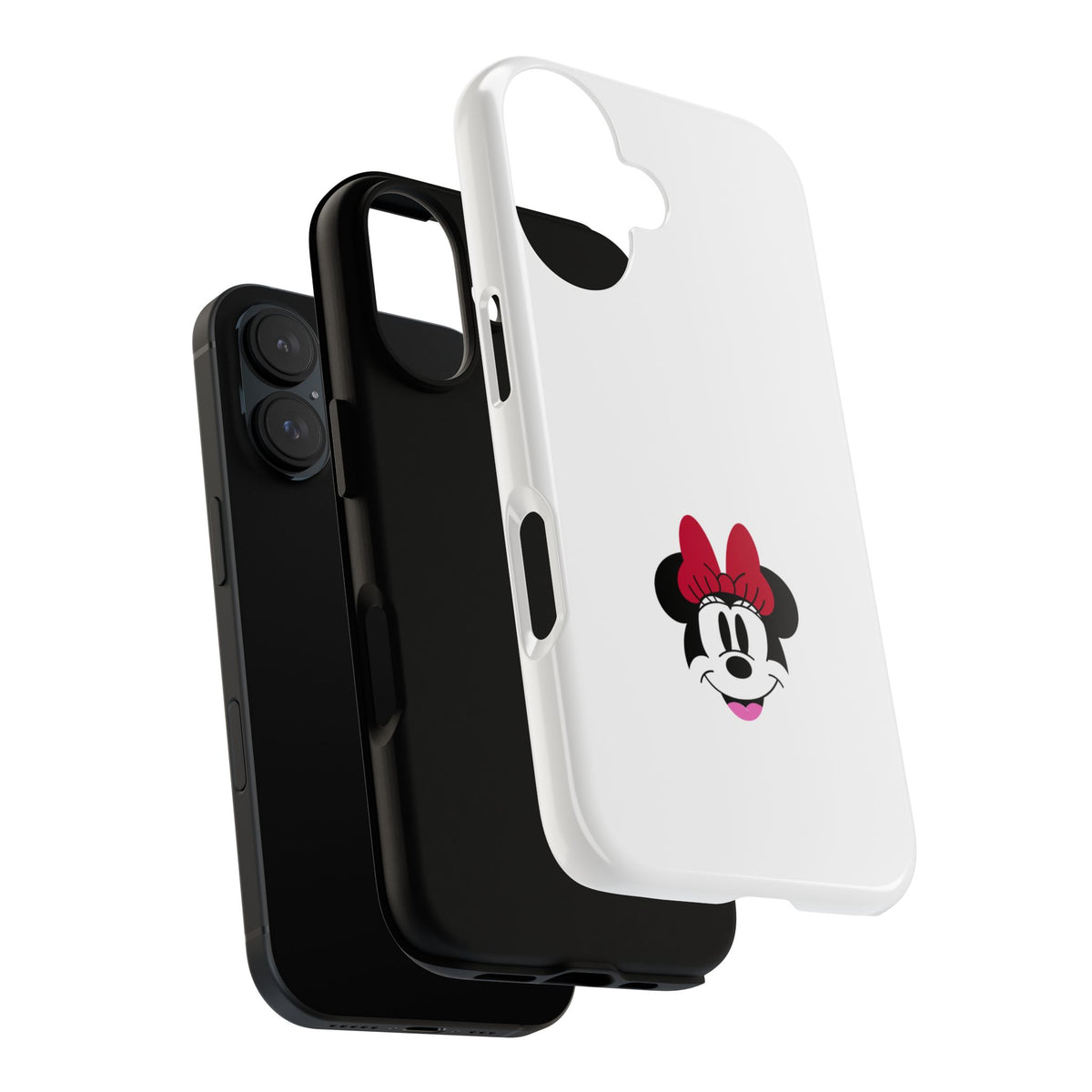 Minnie Mouse Tough Phone Case — Cute Red Bow Protective iPhone Cover