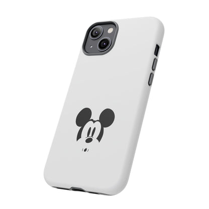 Mickey Face Phone Case - Minimal Cute Cartoon Protective Tough Case