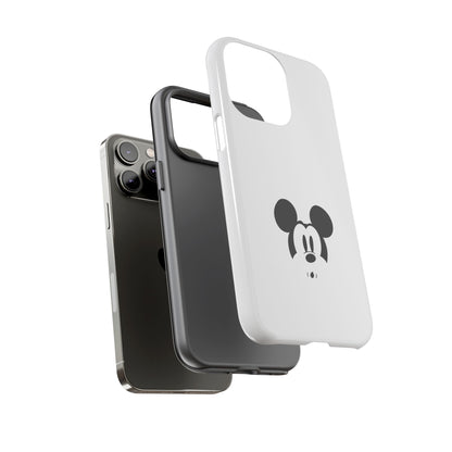 Mickey Face Phone Case - Minimal Cute Cartoon Protective Tough Case