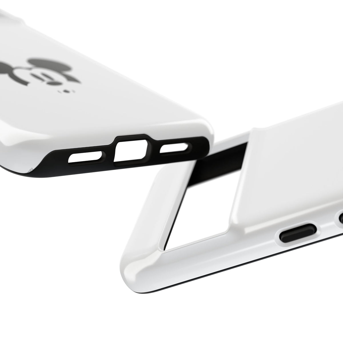 Mickey Face Phone Case - Minimal Cute Cartoon Protective Tough Case