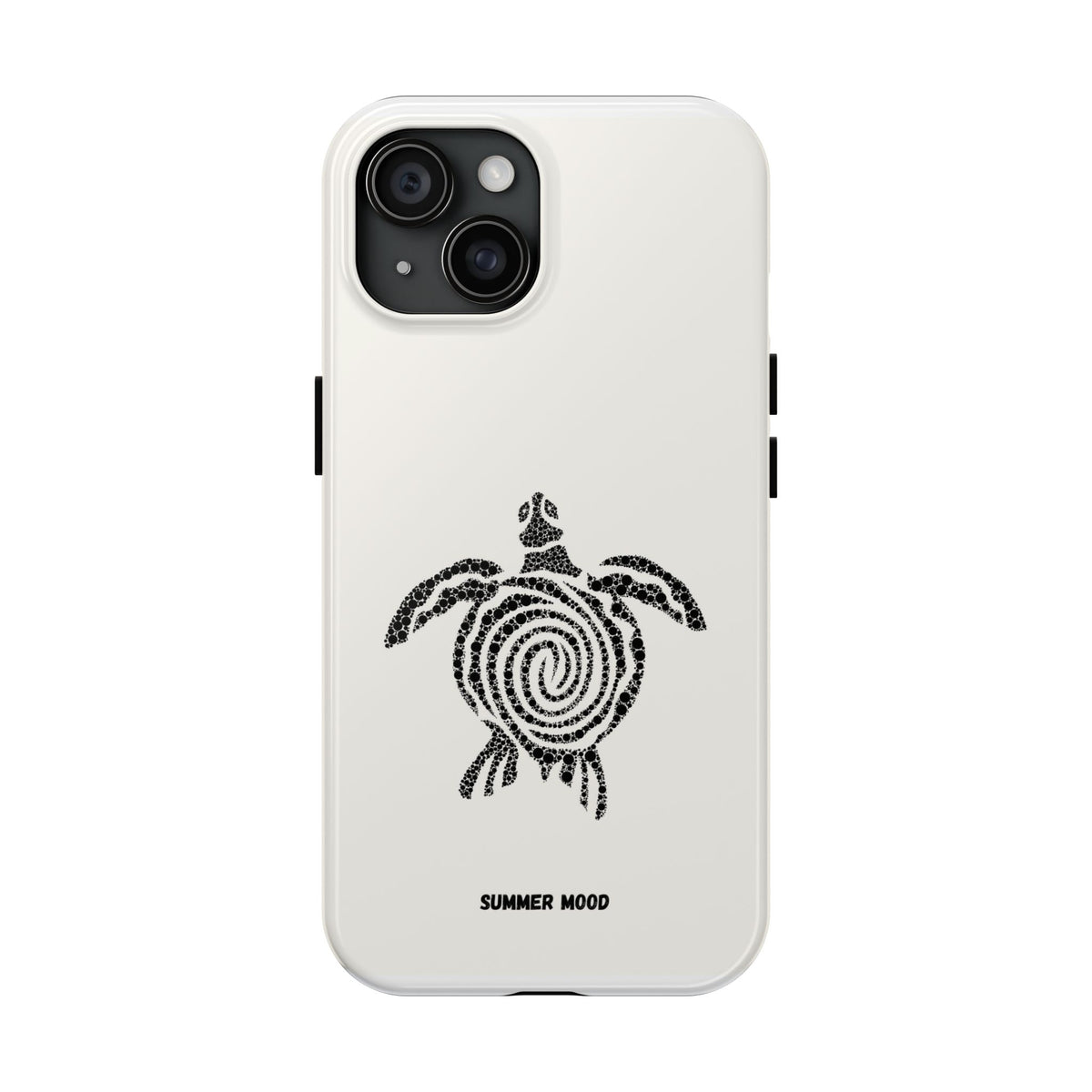 Turtle Spiral Tough Phone Case — "Summer Mood" Protective iPhone Cover