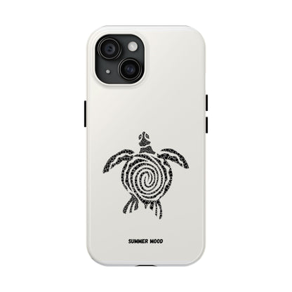 Turtle Spiral Tough Phone Case — "Summer Mood" Protective iPhone Cover