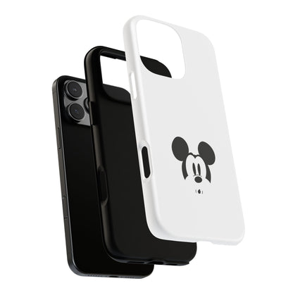 Mickey Face Phone Case - Minimal Cute Cartoon Protective Tough Case