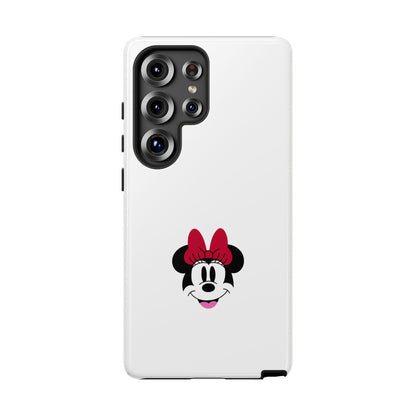 Minnie Mouse Tough Phone Case — Cute Red Bow Protective iPhone Cover