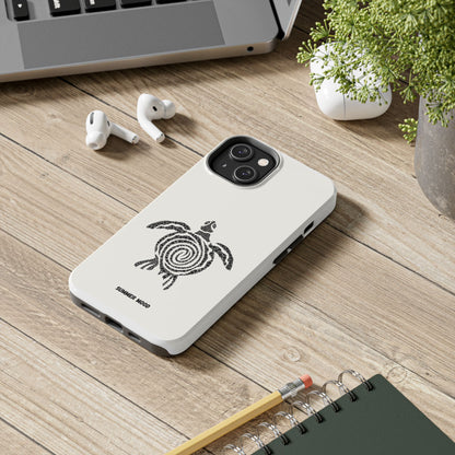 Turtle Spiral Tough Phone Case — "Summer Mood" Protective iPhone Cover
